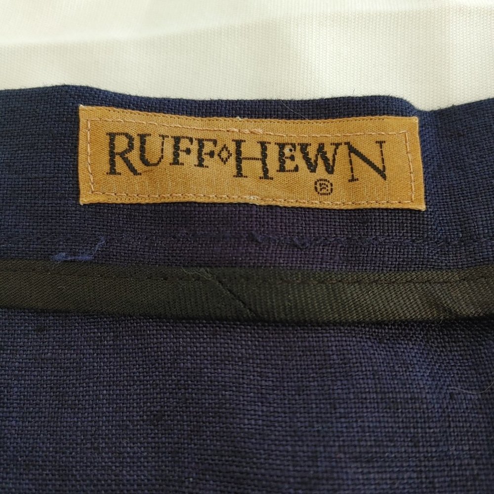 RUFF HEWN NAVY PENCIL SKIRT - Picture 5 of 6